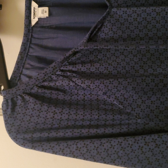 Sonoma NWT 3/4 sleeve peasant style blouse - Picture 2 of 13